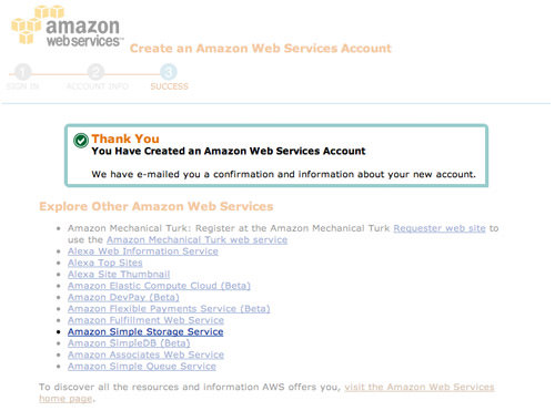 شرح إنشاء حساب جديد على موقع Amazon S3 (1)